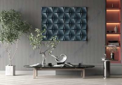 现代茶几3D模型下载